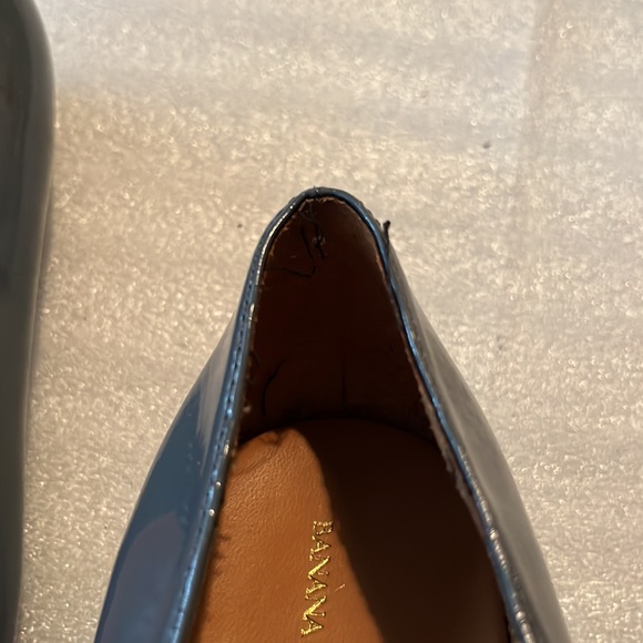 Banana Republic Size 8 Gray Peep Toe NWOT flats. - Picture 7 of 9